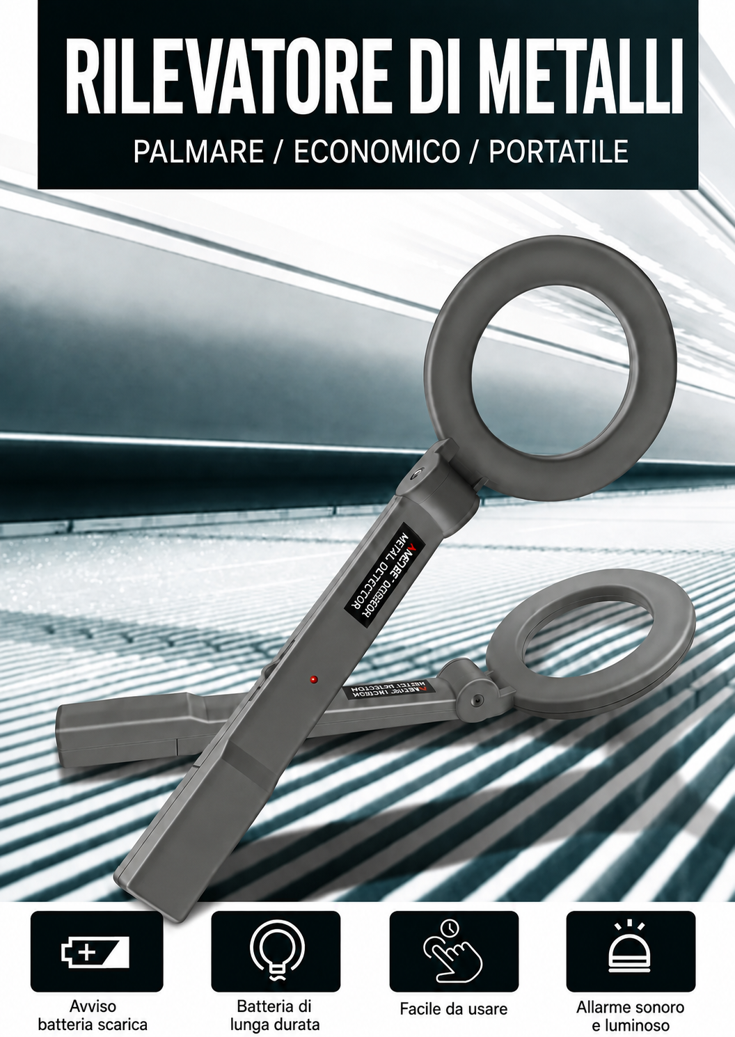 Metal detector ad alta sensibilità