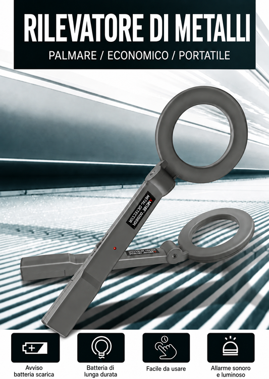 Metal detector ad alta sensibilità