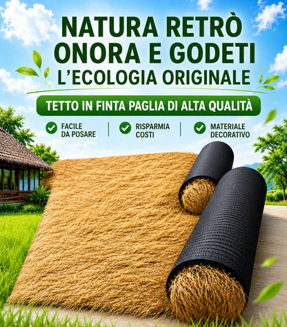Copertura decorativa in paglia artificiale per esterni