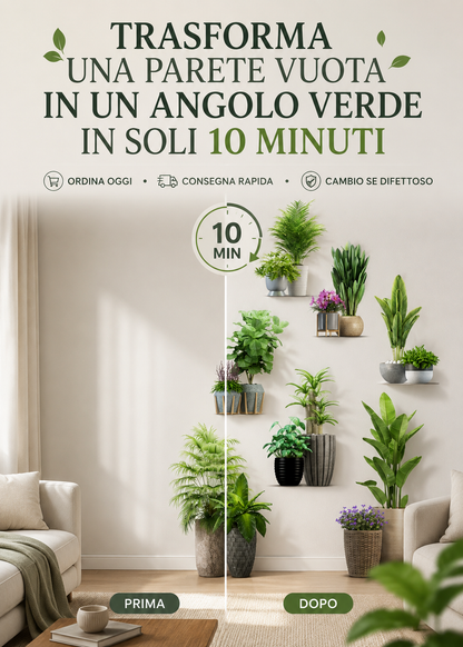 🌿 Adesivo Decorativo per Pareti con Foglie Verdi