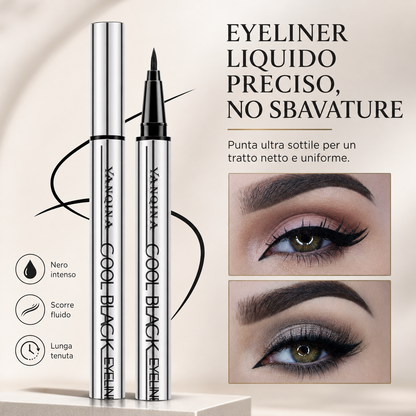 ✨ Eyeliner waterproof e a prova di sbavature – Precisione e nero intenso per 24 ore! ✨