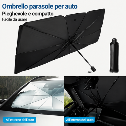 Parasole per parabrezza auto facile da riporre