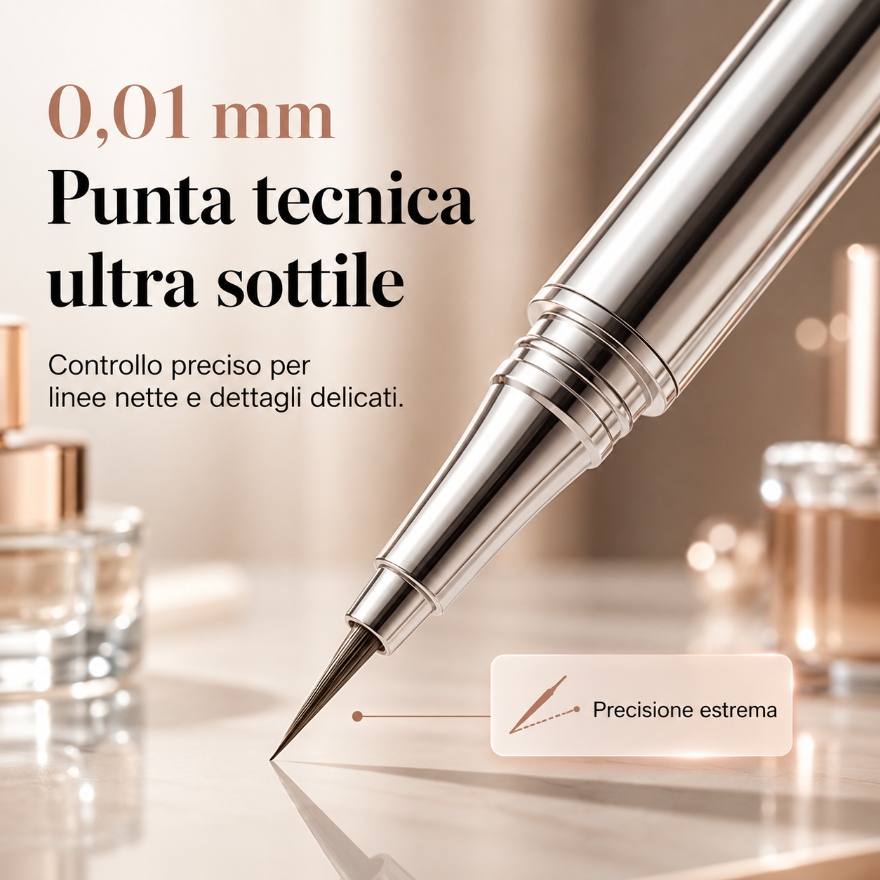 ✨ Eyeliner waterproof e a prova di sbavature – Precisione e nero intenso per 24 ore! ✨
