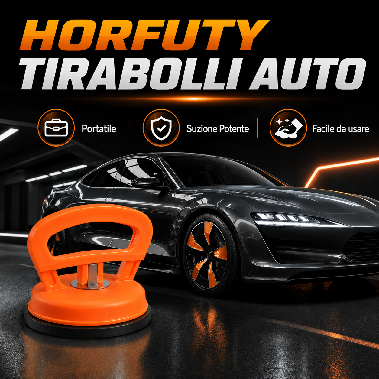 Strumento multifunzione per riparazione ammaccature e smontaggio auto