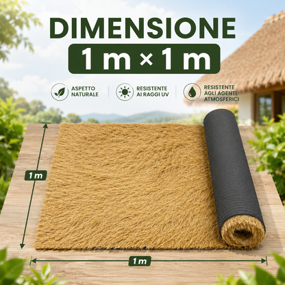 Copertura decorativa in paglia artificiale per esterni