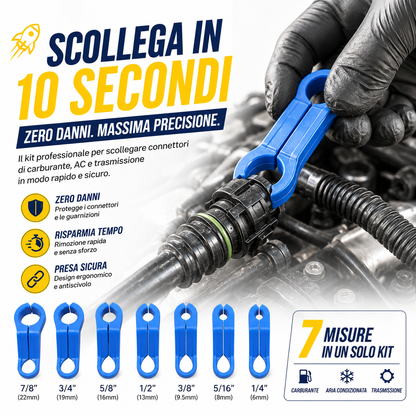 Kit Universale 7 Misure per Connettori Rapidi Auto