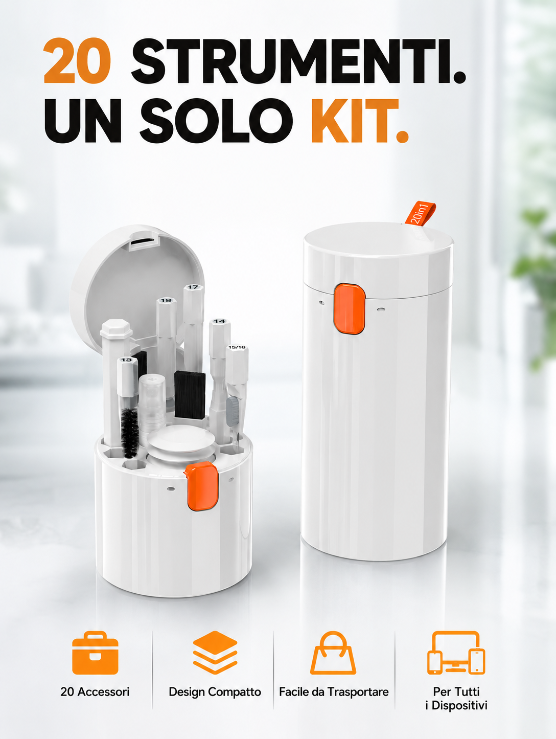 Kit di Pulizia Elettronica Professionale Q20 (20 in 1) 🪛