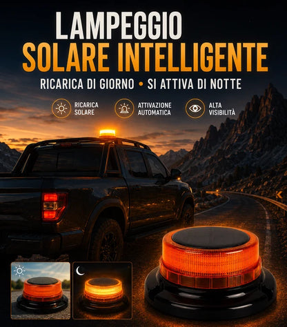 ⚡Luce di Emergenza Solare Magnetica per Veicoli