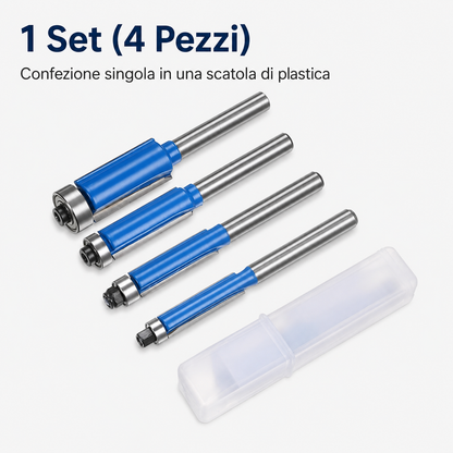 Set 4 Frese a Spianare – Doppio Cuscinetto🛠️