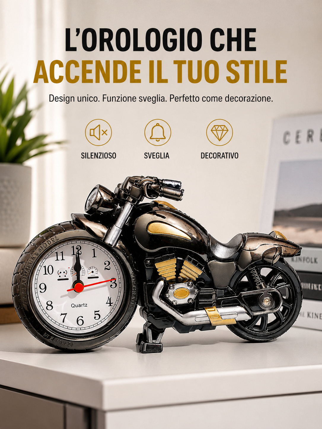 Sveglia Creativa Design Moto 🏍