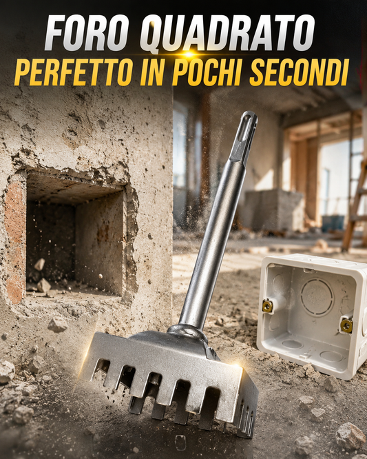 Scalpello quadrato per scatole elettriche 86