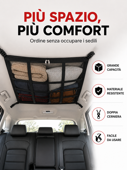 RETE PORTAOGGETTI PER TETTO AUTO 🚙