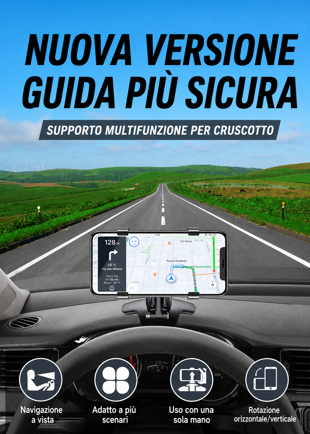 Supporto Girevole a 360° per Smartphone