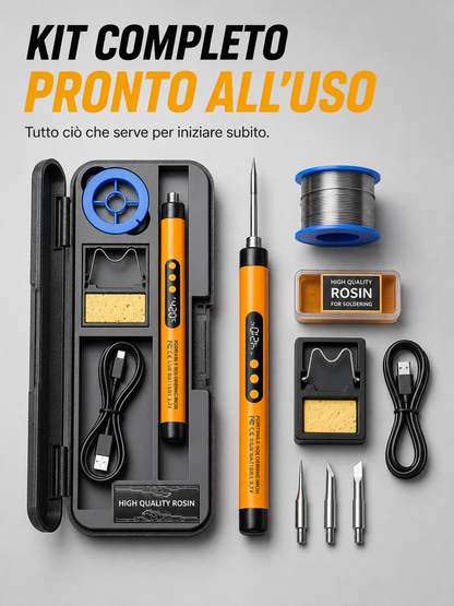 Saldatore Smart USB con Display Digitale