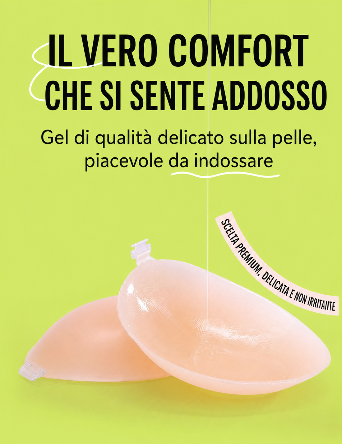 Reggiseno Senza Ferretto con Coppe in Silicone Morbido Traspirante e Senza Cuciture (Bản sao)