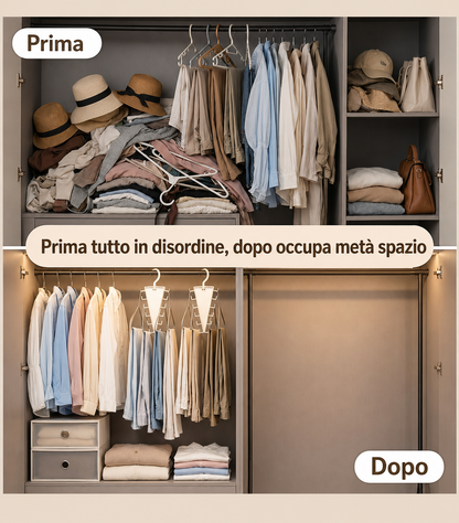Appendioggetti multifunzionale salvaspazio