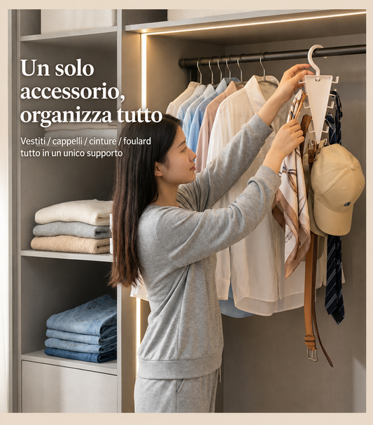 Appendioggetti multifunzionale salvaspazio