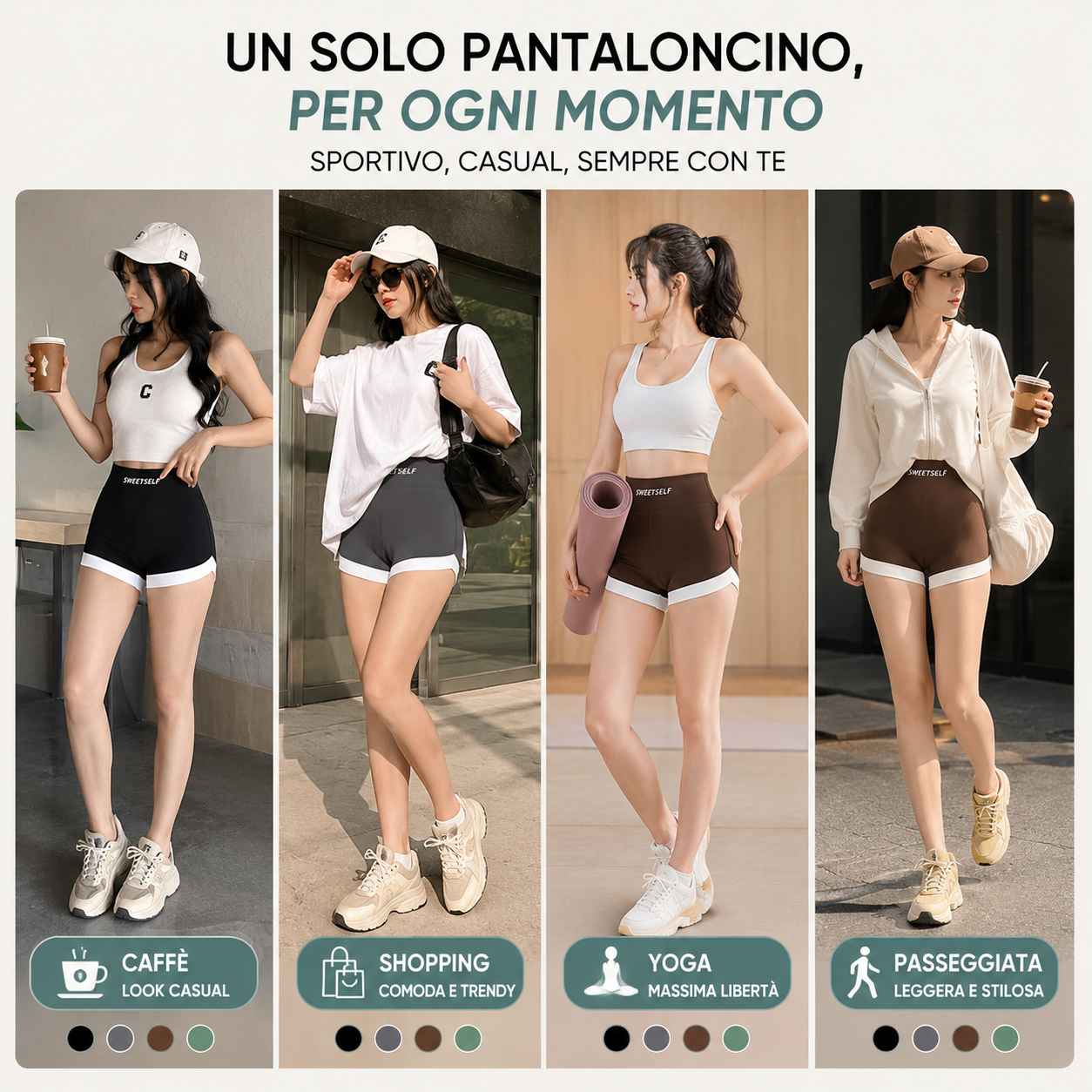 Leggings Fitness a 3 colori con effetto push-up e vita alta – Modellanti e anti-trasparenza 💕