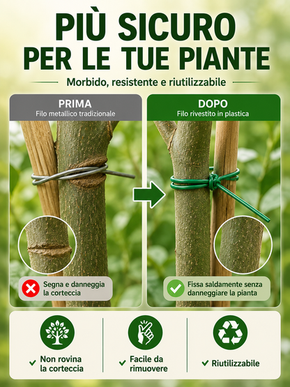 FILO DA GIARDINAGGIO 100M CON TAGLIERINO INTEGRATO 🌿