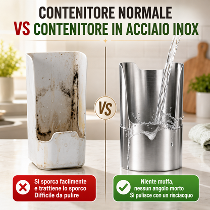 Portacoperchi e Portautensili da Cucina in Acciaio Inox