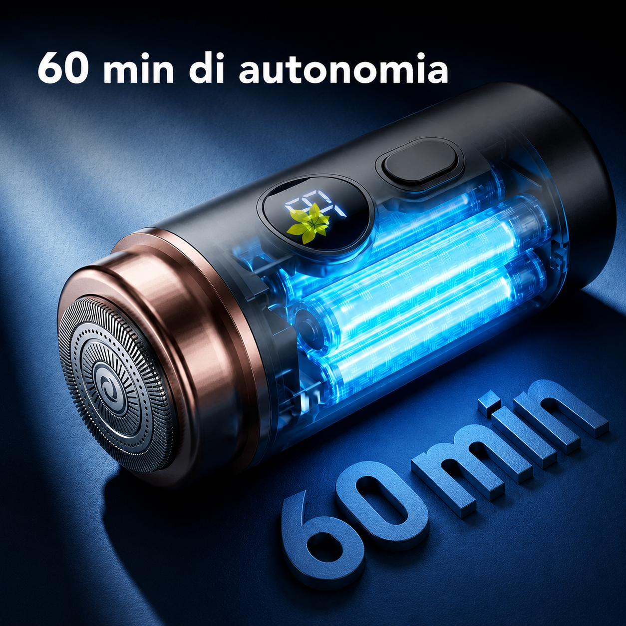 Rasoio Elettrico Mini con Display LED