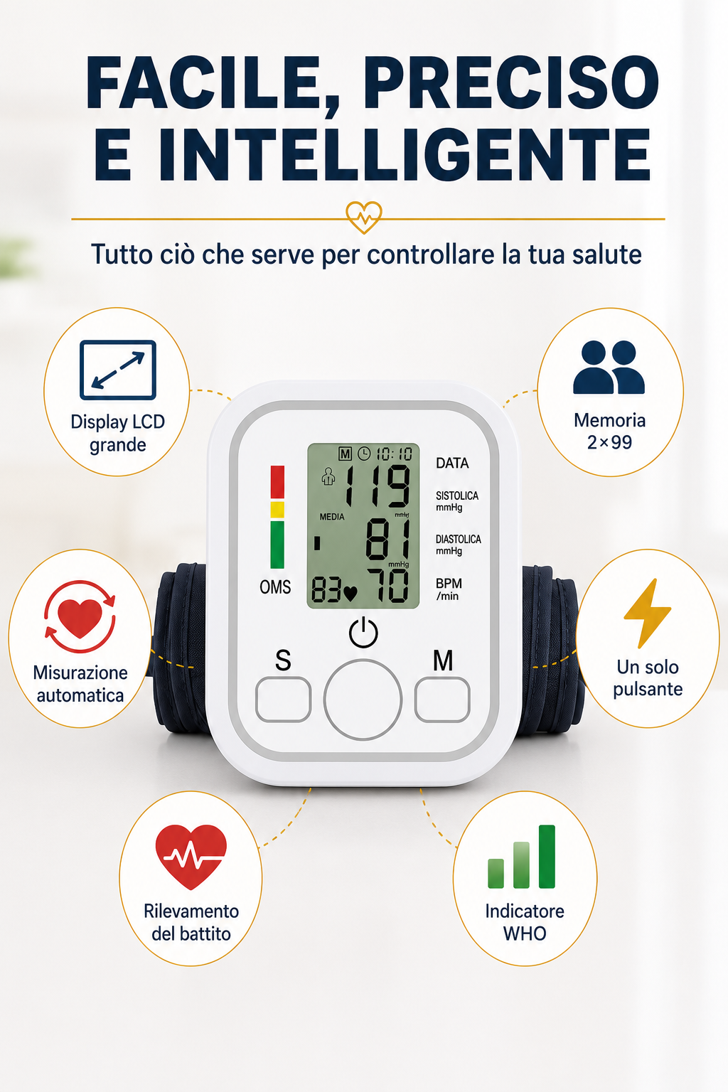 MISURATORE DI PRESSIONE DA BRACCIO 🩺