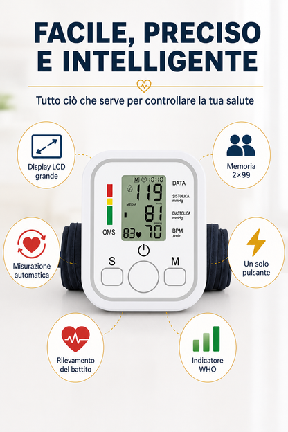 MISURATORE DI PRESSIONE DA BRACCIO 🩺