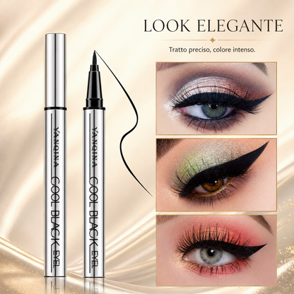 ✨ Eyeliner waterproof e a prova di sbavature – Precisione e nero intenso per 24 ore! ✨