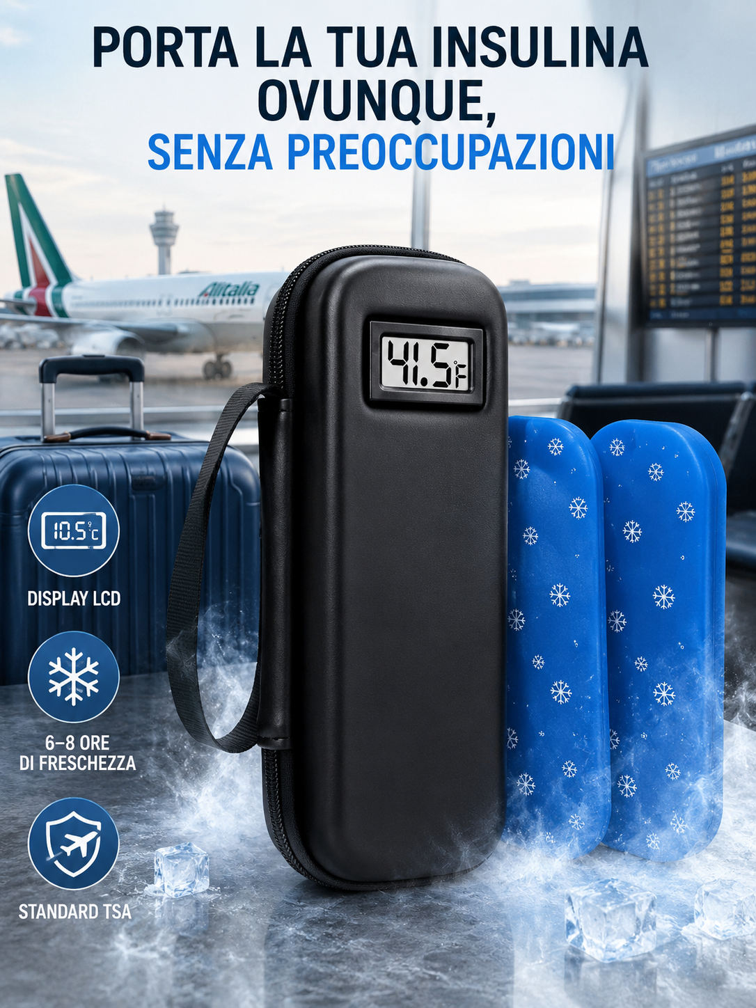 Astuccio Termico per Insulina con Display