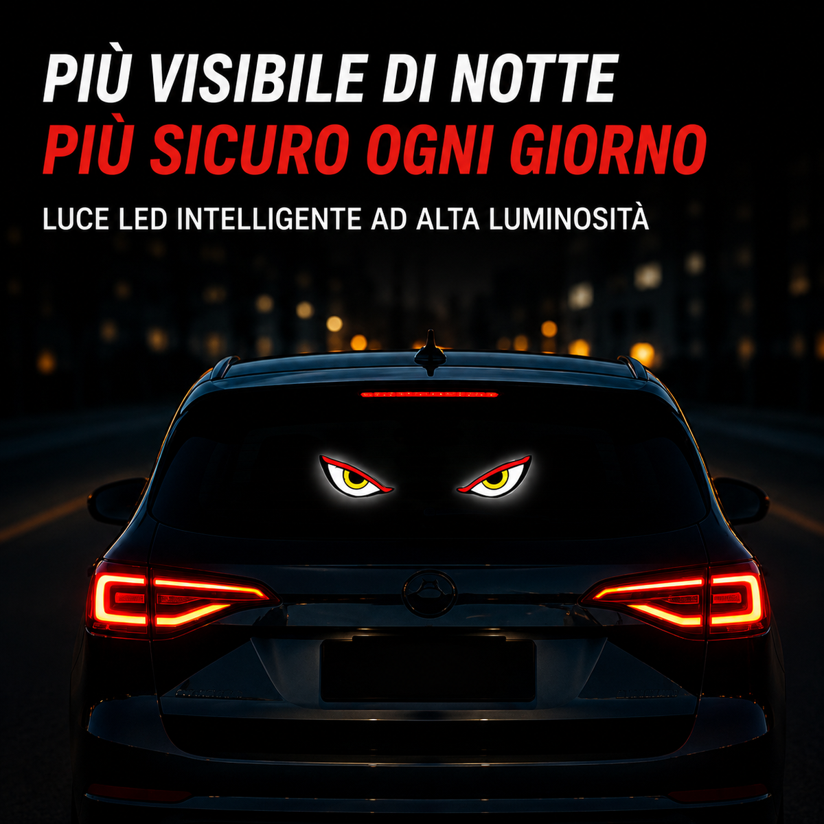 🔥 Luci LED effetto occhi di demone per auto