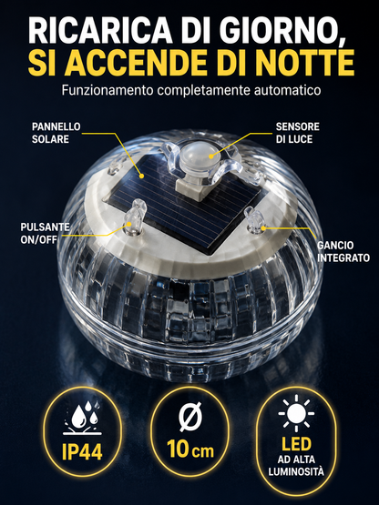 LAMPADA SOLARE GALLEGGIANTE A 7 COLORI 🌈