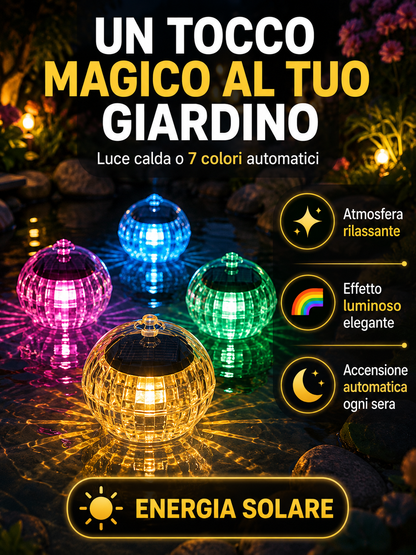 LAMPADA SOLARE GALLEGGIANTE A 7 COLORI 🌈
