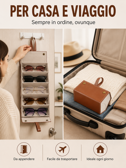 Organizer Pieghevole per Occhiali 👓