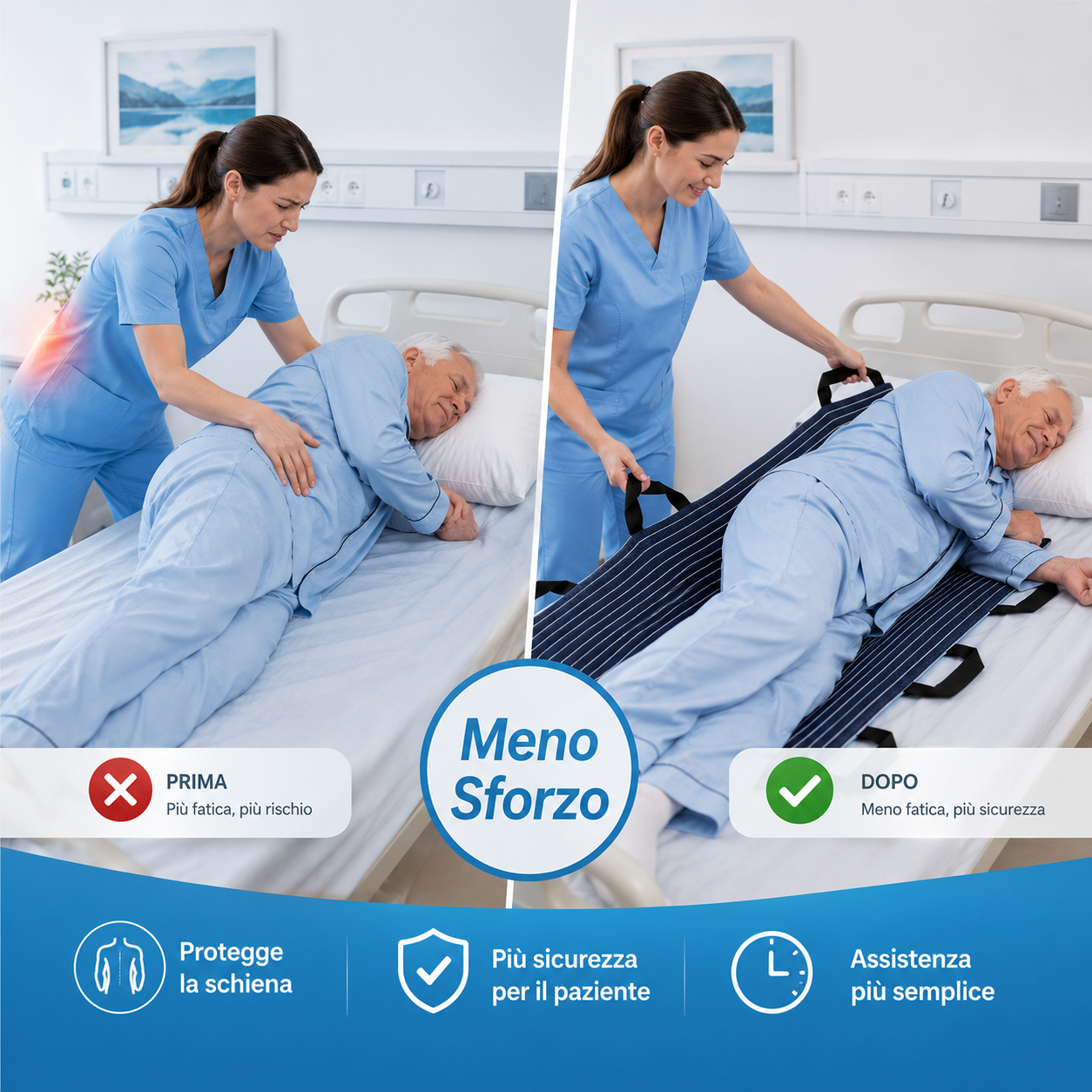 Cintura di sollevamento per anziani e disabili