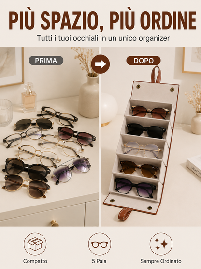 Organizer Pieghevole per Occhiali 👓