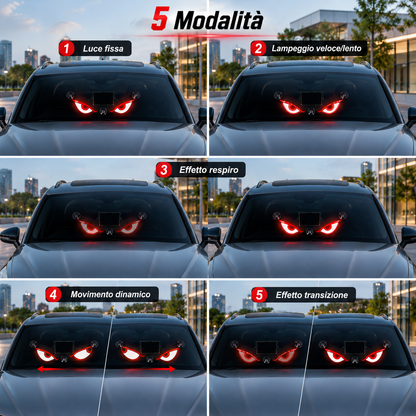 🔥 Luci LED effetto ‘occhi di demone’ per auto