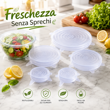 Set Coperchi Riutilizzabili