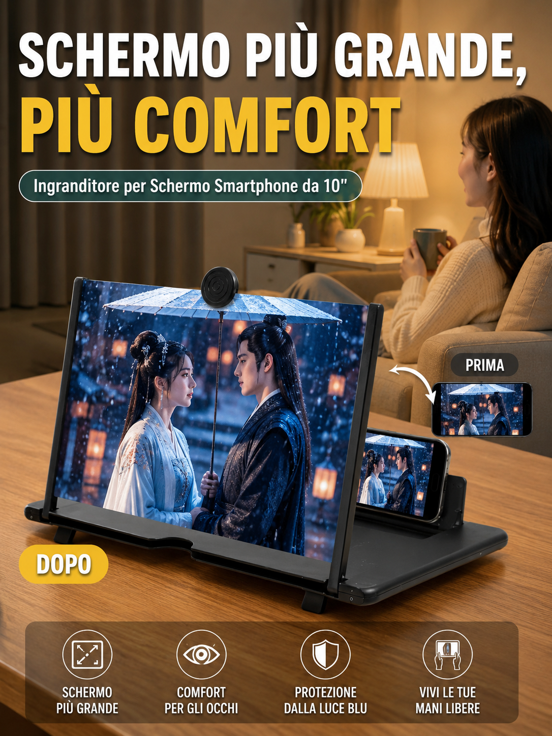 Ingranditore per Schermo Smartphone da 10" 📱
