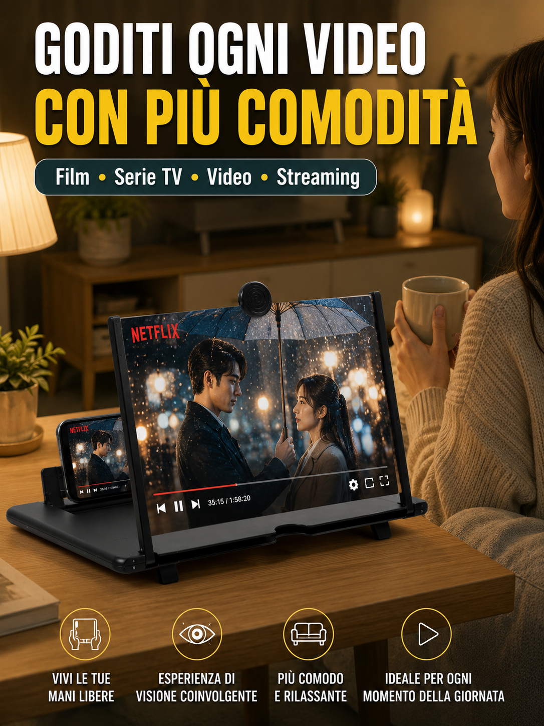 Ingranditore per Schermo Smartphone da 10" 📱