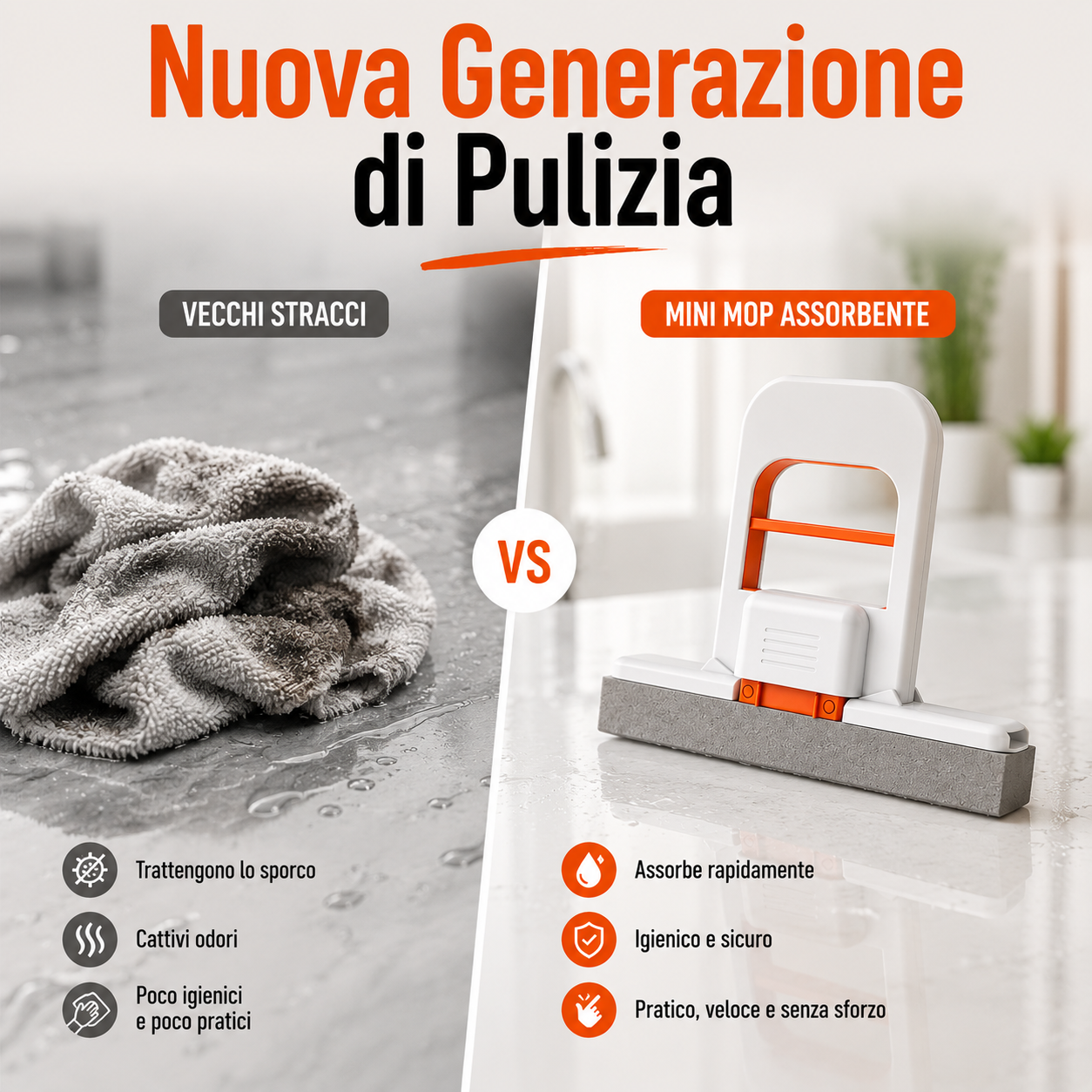 Mini Mop Auto-Strizzante