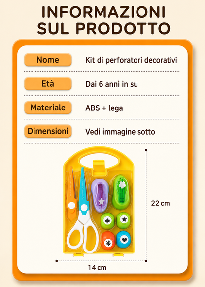 🎨 Kit per Pressare i Fiori, Forbici per Pizzo e Materiali per il Fai da Te