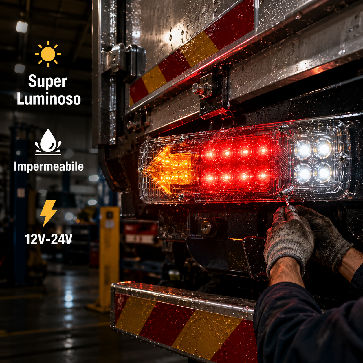 Fanale posteriore multiuso per camion a LED 🔥
