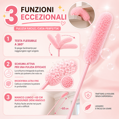 Scopa elettrostatica per la polvere