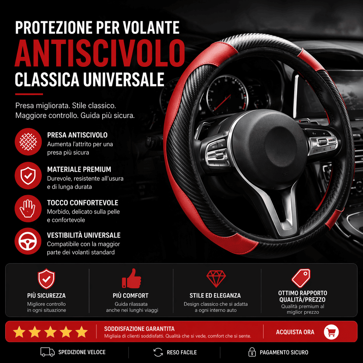 Coprivolante Classico Universale Antiscivolo