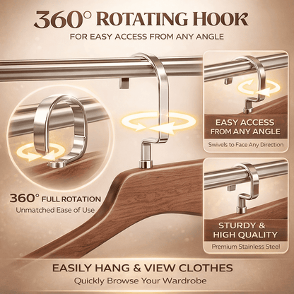 Organizer per Armadio Multi-Gancio Girevole a 360°