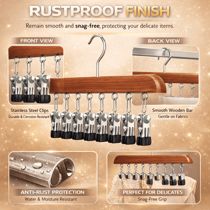 Organizer per Armadio Multi-Gancio Girevole a 360°