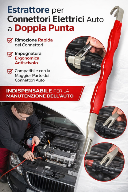 Estrattore per Connettori Elettrici Auto a Doppia Punta