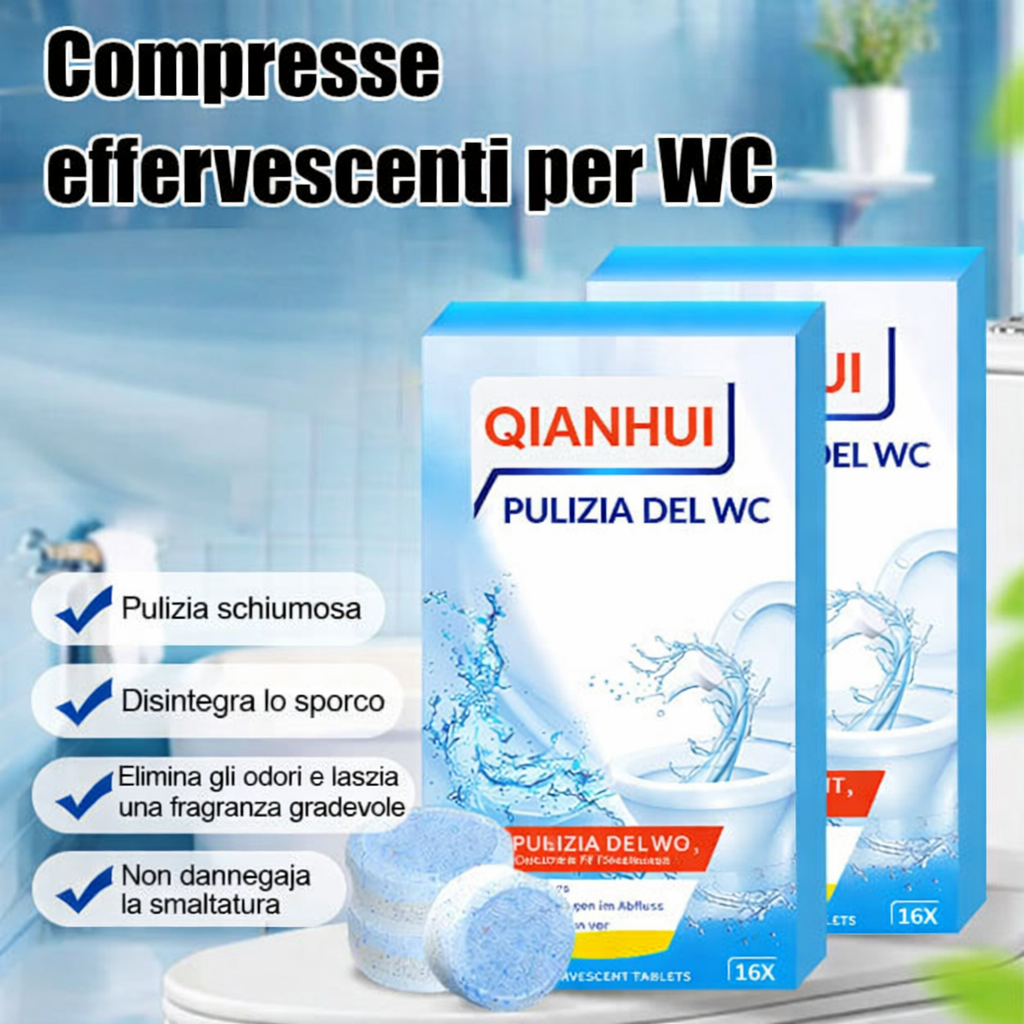 Pastiglie Effervescenti per la Pulizia del WC 🚽✨