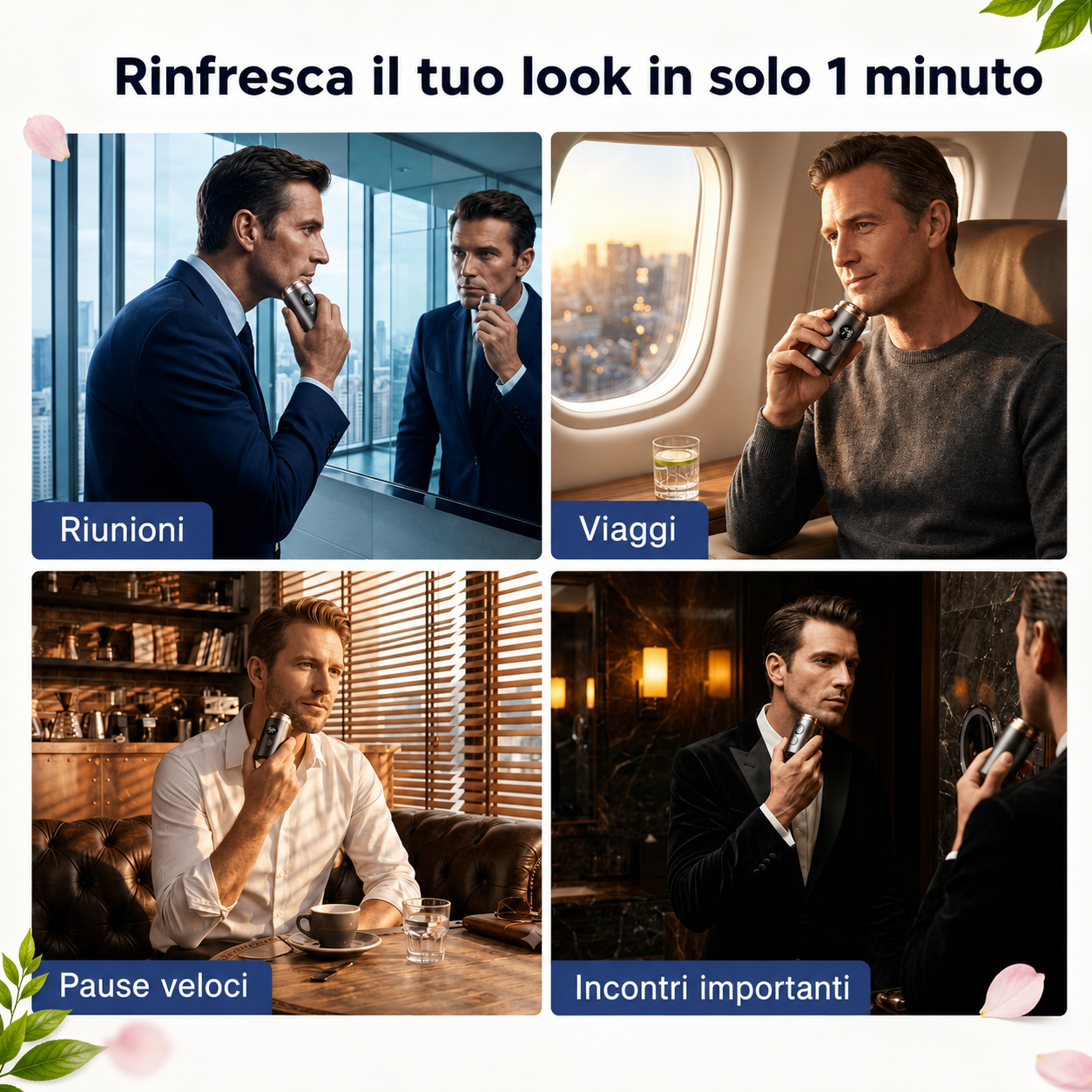 Rasoio Elettrico Mini con Display LED