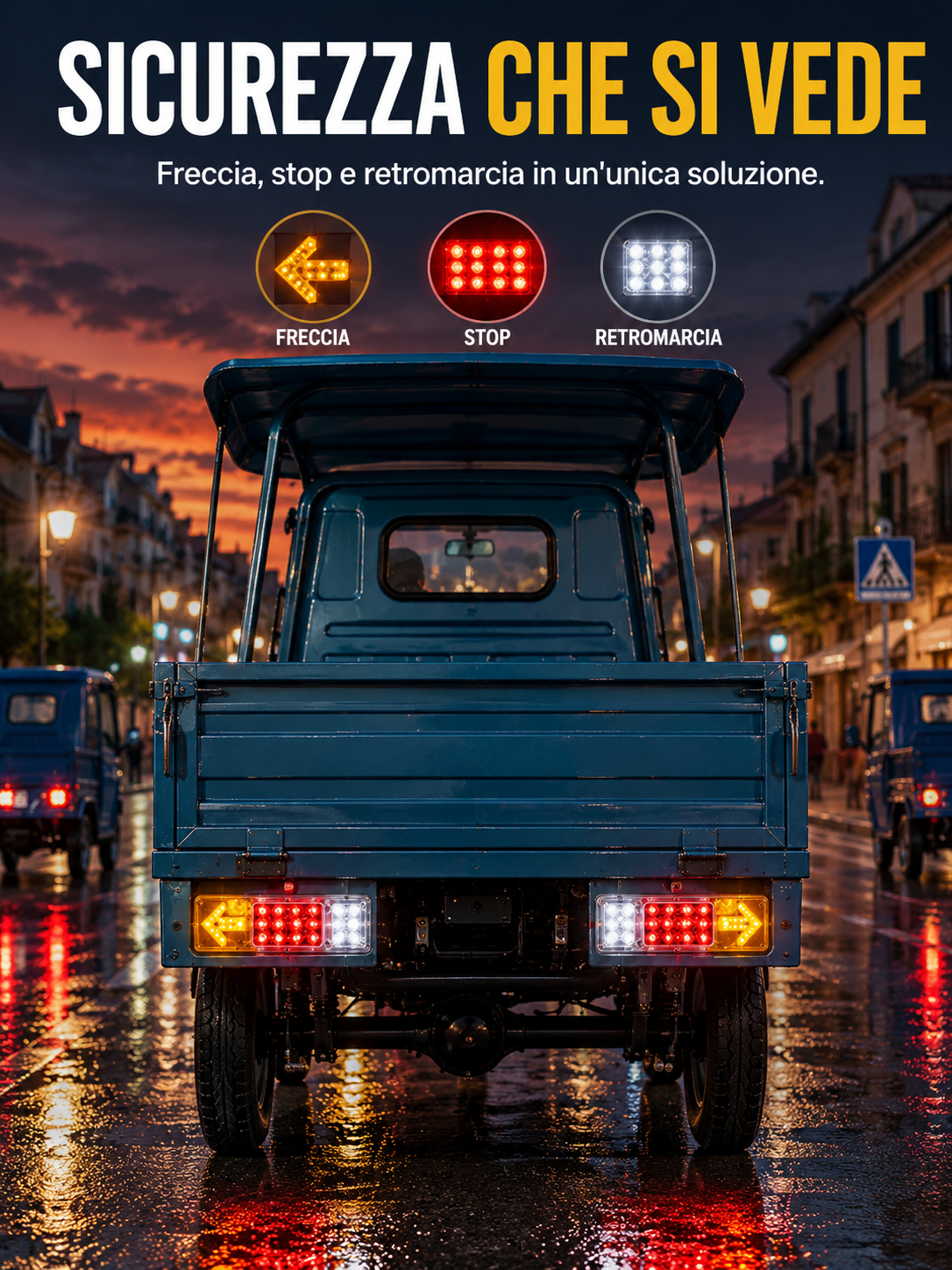 Fanale posteriore LED multi-veicolo universale